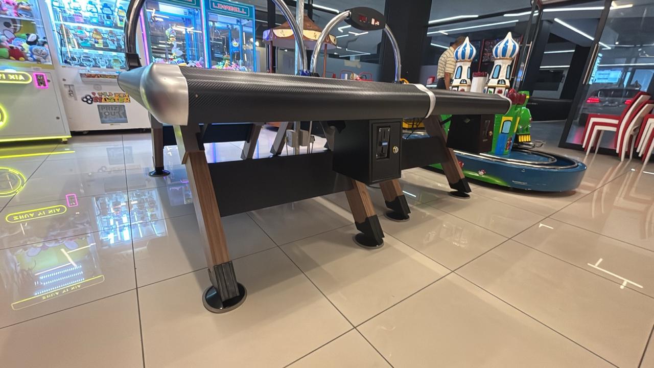 Air Hockey Blue Top Coin Operates or Home Free Play