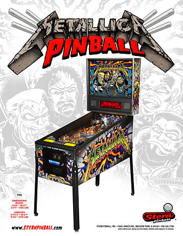 Metallica Pro Stern Pinball Machine (2013)