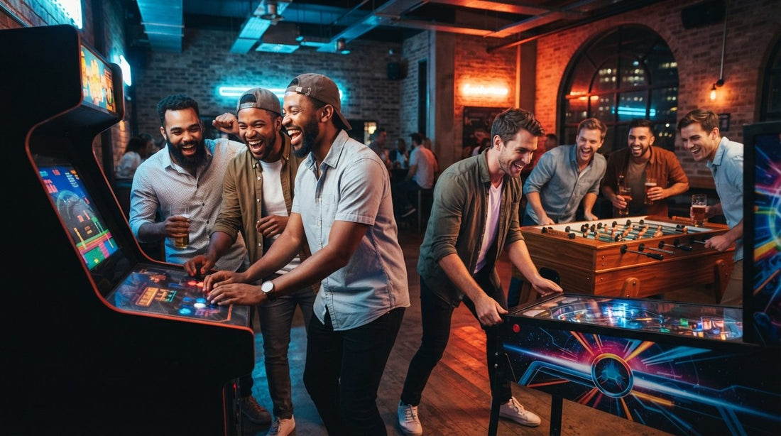 Arcade game hire for bachelor party: 2026 pricing and game types