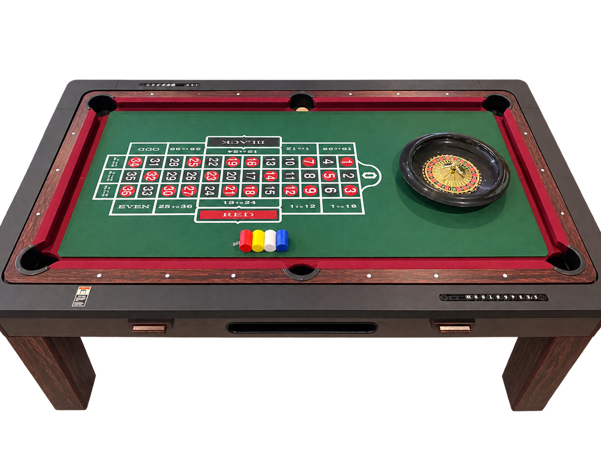 6 in 1 Combo : Pool Table / Air Hockey / Table Tennis / Poker Table / Roulette Table / Table Top