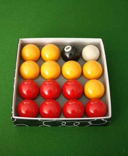 Pool Table Ball Set Colors + White Ball