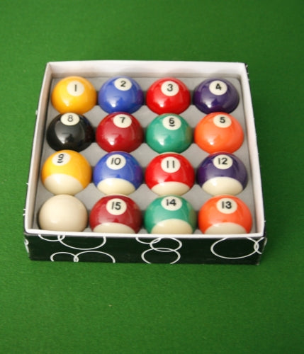 Pool Table Ball Set Numbers + White Ball